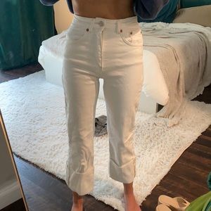 Zara White Jeans